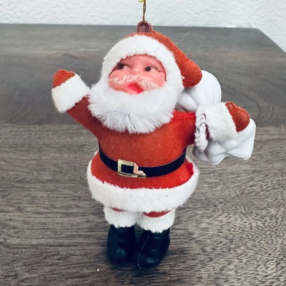 Vintage Santa Claus Holiday Figurine Christmas Ornament